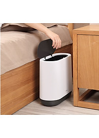 Thùng Rác Thông Minh Nhấn Nắp 10Lít 3 Ngăn Chống Đổ Kín Mùi Cao Cấp - Phóng Cách Hiện Đại - Chất Liệu ABS Cao Cấp Chính Hãng MINIIN