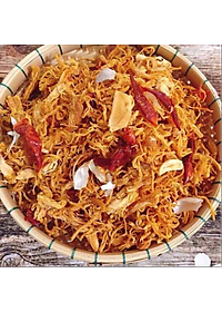 KHÔ GÀ BƠ TỎI TÂN LỘC PHÁT COMBO 1KG - MỖI HŨ 500G