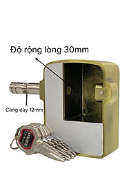 Ổ khóa chụp bát cửa báo động chống trộm ZORO thông minh - màu vàng đồng - khóa chụp chống cắt toàn diện, chống cắt khoen cửa - hàng chính hãng