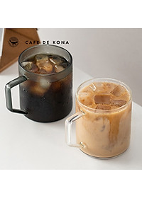 Ly thủy tinh uống trà cà phê 360ml CAFE DE KONA