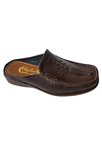 Dép Sục Nam BIGGBEN Da Bò Thật Vân Cá Sấu SB45