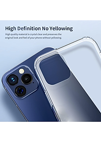 Ốp lưng chống sốc trong suốt cho iPhone 14 Pro Max (6.7 inch) hiệu Rock Space Protective Case siêu mỏng 1.5mm độ trong tuyệt đối, chống trầy xước, chống ố vàng, tản nhiệt tốt - hàng nhập khẩu