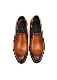 Giày lười da tăng chiều cao nam Bụi Leather G112 - Da bò Nappa cao cấp - Bảo hành 12 tháng