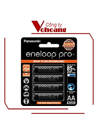 Pin sạc Panasonic Eneloop AA 2550mah BK-3HCCE4BT3 (Vỉ 4 viên) (Đen) - Hàng chính hãng