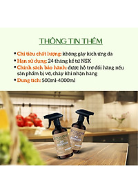  Nước xịt đa năng hữu cơ Bồ hòn và Tinh dầu Sả Chanh 500ml thương hiệu Ecocare