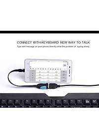 Cáp USB OTG Vention dài 25cm kết nối điện thoại, máy tính bảng với các thiết bị như chuột, bàn phím, USB... - Hàng chính hãng