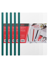 File Rút Gáy A4 15Mm Deli, Xanh Dương/Xanh Lá/Đỏ/Vàng - 2 Chiếc - E5532