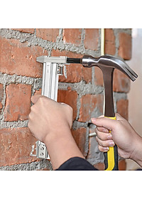 Dụng cụ hỗ trợ đóng đinh bê tông liên hoàn kèm 400 đinh ST18 (Có nút ấn tự nhả đầu búa-Loại tốt)