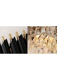 Đèn gắn tường ANGAR pha lê 3 tầng sang trọng trang trí nội thất hiện đại - (103).