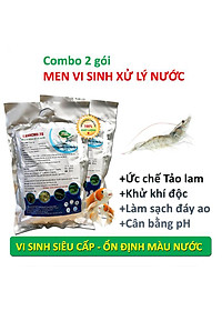 Combo 2 gói Vi sinh xử lý ao nuôi Tôm, Cá - LASACHU