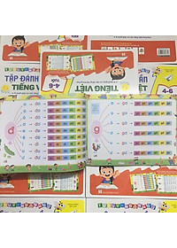 Sách tập đánh vần tiếng việt 4-6 tuổi (Tặng Kèm Thẻ Ghép Vần)