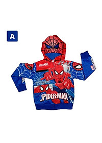 Áo khoác bé trai hình siêu nhân từ11kg-40kg. Chất thun hai da dày mịn - Kiến Lửa