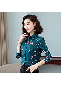 Áo sơ mi nữ thời trang xuân thu Haint Boutique, áo sơ mi voan phong cách Hàn Quốc SM15