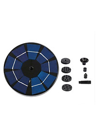 Đài phun nước mặt trời với bảng điều khiển năng lượng mặt trời 3W, pin 1200 mAh tích hợp