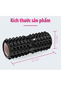 Con lăn Yoga Massage Foarm Roller, ống trụ lăn xốp thể thao giãn cơ có gai roam rollet cao cấp, ống lăn giãn cơ - Chính hãng DoDoDios