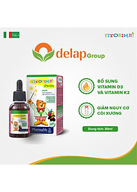 FITOBIMBI D3K2 - BỔ SUNG VITAMIN D3 VÀ K2 HỖ TRỢ CHUYỂN HÓA VÀ HẤP THU TỐI ĐA CANXI VÀO XƯƠNG RĂNG GIÚP GIẢM NGUY CƠ CÒI XƯƠNG Ở TRẺ