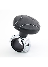 Tay Quay Trợ Lực Vô Lăng Ô Tô CIND JM-7613BS Màu Đen Chỉ Bạc