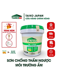 18 Kg Sơn Chống Thấm Ngược, Môi Trường Ẩm Nhà Vệ Sinh, Bể Cá, Bể Âm TAIKO CT4 - Tặng Kèm Vải Kết Cấu