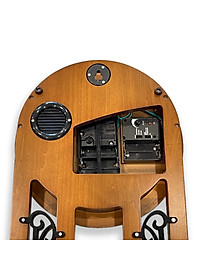 Đồng hồ quả lắc Nhật Rhythm CMJ547NR06 Kt 25.8 x 61.3 x 7.5cm, 1.7kg Vỏ gỗ. Dùng pin.