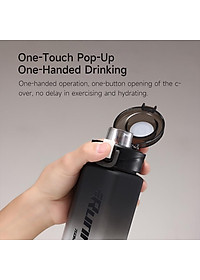 Bình Nước Thể Thao Quange 760ml Chất Liệu Tritan Một Nút Có Nắp Lật Dễ Mang Theo Cho Nam Và Nữ Hàng nhập khẩu