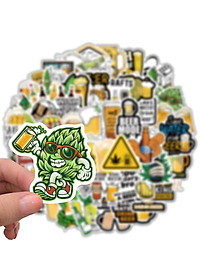 Sticker đồ uống beer  Cắt Sẵn Hình Dán Trang Trí Mũ Bảo Hiểm Laptop Điện Thoại Ván Trượt Sổ tay Notebook