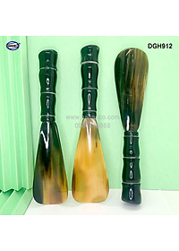 Đón giày bằng sừng tay cầm đốt trúc VIP (Dài 20cm) DGH912 - Chuyên dụng cho giày cao cấp - Cho giày Nam & Nữ - Product of HAHANCO