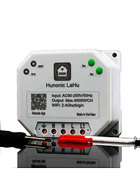 Công tắc điều khiển từ xa bằng điện thoại Hunonic Lahu 1 kênh công suất lớn 4000W (công nghệ 4.0)