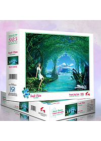 Tranh xếp Hình Tia Sáng  Suối tiên (925 Mảnh Ghép)