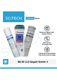Bộ lõi thay thế máy lọc nước Nano Geyser Ecotar by Scitech (Tặng kèm lõi tiền lọc) - Hàng chính hãng