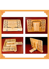 Kệ đọc kinh sách, giá đỡ sách bằng gỗ tre