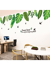 Decal dán tường Grean Leaves Art XL8362