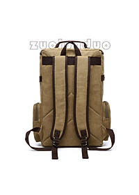 Balo du lịch nam vải canvas cao cấp Dành Cho Đi Học, Dã Ngoại, Đi Phượt, Đựng Laptop (14-17")