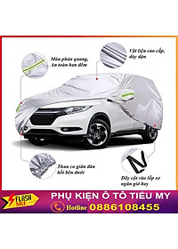 Bạt Phủ Ô Tô VINFAST FADIL, LUX A 2.0, LUX SA 2.0, Chất Liệu Bạt Tráng Nhôm 3 lớp,  có phản quang