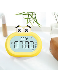 Digital Alarm Clock Indoor Temperature Snooze for Travel Bedside Decor