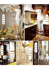 Thang nhôm tay vịn khung INOX Nikita NKT-IN6