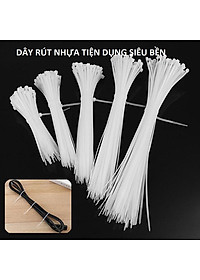 Bó 100 Dây Thít, Dây Rút, Lạt Nhựa Đủ Mọi Kích Cỡ Tiện Lợi