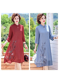 ️Có Big Size️ Đầm Trung Niên Sang Trọng Cho Mẹ Dự Tiệc , Váy Trung Niên Làm Quà Tặng Mẹ Ý Nghĩa