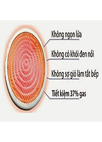 Bếp ga đơn hồng ngoại mặt kiếng cường lực KAMACHI, giao mẫu ngẫu nhiên-Hàng chính hãng