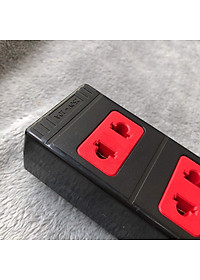 Ổ cắm Điện Quang ECO ĐQ ESK 5BR 32 ECO (3 lỗ 2 chấu, dây dài 5m màu đen đỏ )