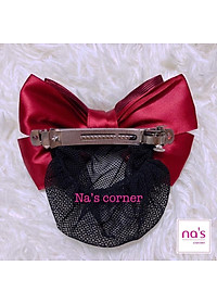 Kẹp lưới bới tóc búi tóc hoạ tiết cao cấp (2)