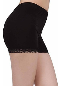 Combo 4 Quần mặc trong váy chất cotton siêu mịn 2 màu đen và 2 màu be