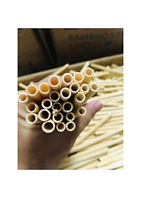 Bộ 10 ống hút tre ONGTRE chiều dài 20cm dùng cho nhà hàng, khách sạn, quà tặng doanh nghiệp