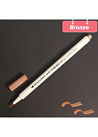 Bút lông mềm cây lẻ Lalunavn 10 màu sắc đầu Brush có nhũ STA Metallic Marker Pen Drawing - A13
