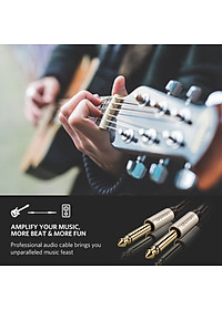 Cáp âm thanh stereo 2 đầu đực chuẩn jack 6.5mm dài 5m UGREEN AV128 40813 - Hàng chính hãng