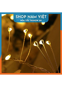 Dây Đèn Led Đom Đóm Nguyệt Quế Quấn Cây, Trang Trí Ngoài Trời, 8 Chế Độ Chớp