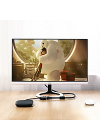 Bộ Chuyển Đổi Ugreen HDMI Sang VGA Audio Cáp Tròn Có Nguồn Phụ 40253 - Hàng Chính Hãng