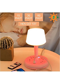 Đèn Ngủ Để Bàn Có Điều Khiển Từ Xa Kèm Ổ Cắm Điện USB Đa Năng - HÀNG CHÍNH HÃNG MINIIN