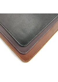 Lót chuột da bò thật P104, bàn kê chuột 2 lớp dày dặn, đường may chắc chắn, lót êm tay và bắt quang cho game thủ ngồi máy tính lâu