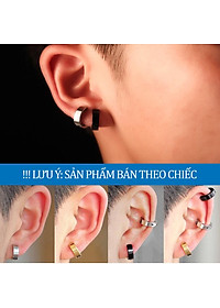  Khuyên Tai Nam Không Cần Bấm Lỗ - Bông Tai Kẹp Titan