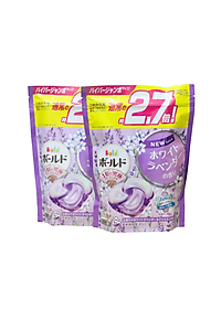 Viên giặt xả Bold Gel Ball 3D hương hoa túi 30 viên của Nhật Bản - Tím
